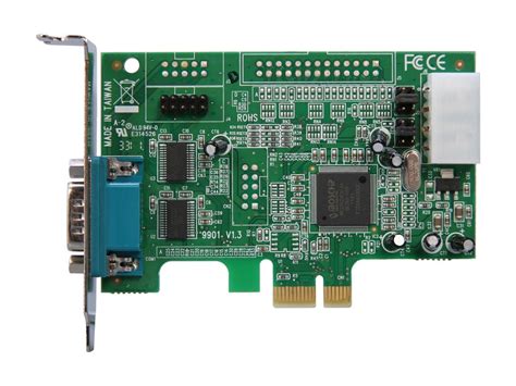 2 Port Low Profile Native Rs232 Pcie Serial Card With