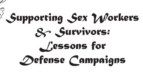 Toolkit Launch Supporting Sex Workers And Survivors Survived Punished