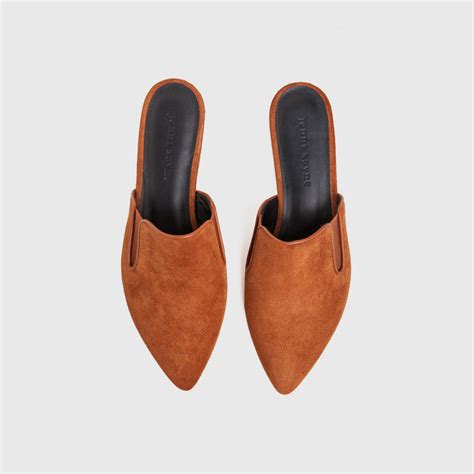 Jenni Kayne Mule Slide Shoe Saddle Suede Leather