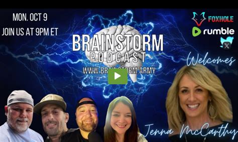 Medical Freedom Warrior Jenna Mccarthy Gives Mind Blowing Interview With Brainstorm Truth Trench