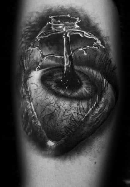 30 Water Drop Tattoo Designs For Men Liquid Ink Ideas