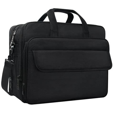 Taygeer 173 Inch Laptop Bag Expandable Multi Functional Business Briefcase Water Resitant