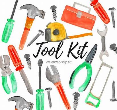 Clipart Tools Tool Kit Construction Clip Watercolor