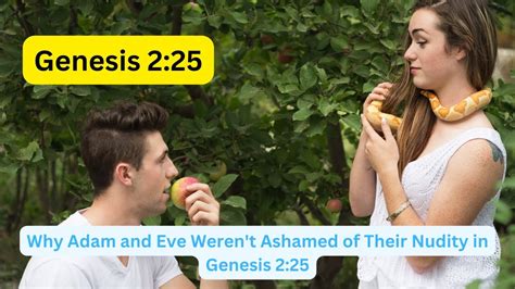 Why Adam And Eve Weren T Ashamed Of Their Nudity In Genesis 2 25 YouTube