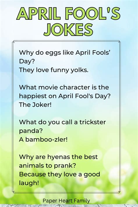 70 Super Fun April Jokes For Kids