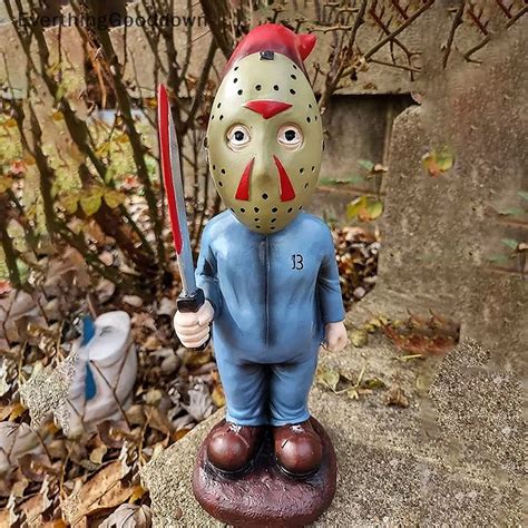 Ever Horror Movie Garden Gnomes Decoration Outdoor Statue Nightmare