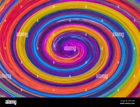 Colorful Gradient Circular Swirl Design Art Swirl Seamless Pattern