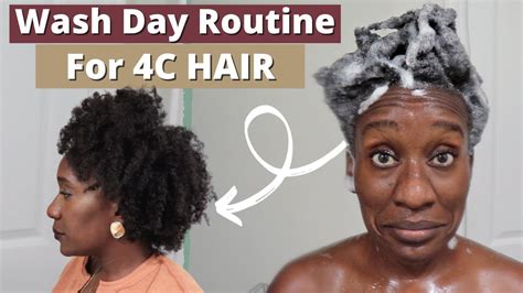 Start To Finish C Hair Wash Day Routine In Just Steps Detailed C Only Product Review Youtube