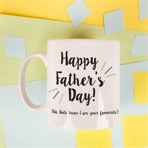 Before you even get a chance to pat yourself on the back for finding the perfect mother's day gift, it's time to start thinking about your dad. Personalised Happy Fathers Day Mug