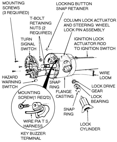 1992 Ford F150 Ignition Switch Removal