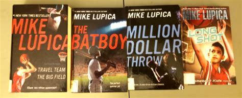 4 Mike Lupica Sports Books Long Shot Million Dollar Throw Batboy