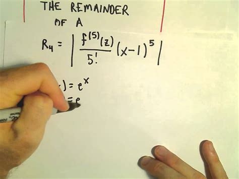 20 ÷ 5 = 4. Taylor's Remainder Theorem - Finding the Remainder, Ex 1 ...