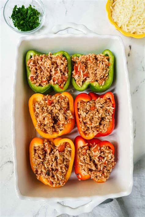 Italian Sausage Stuffed Peppers Get On My Plate