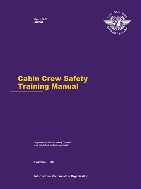 Examples include cabin safety reports (csrs), mandatory occurrence reports and voluntary confidential safety reports. ICAO Cabin Crew Safety Training Manual_Doc 10002 | Flight ...