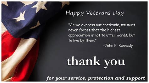 Thank You To Our Veterans We Appreciate All That You Do To Keep Us