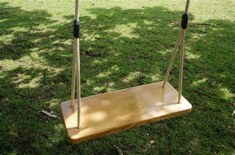 Contemporary Solid Oak Tree Swing Adult The Fine Wooden Article Company
