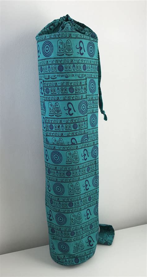 Unisex Yoga Mat Bag Made With Nepalese Fabric Etsy Uk Mat Bag Yoga