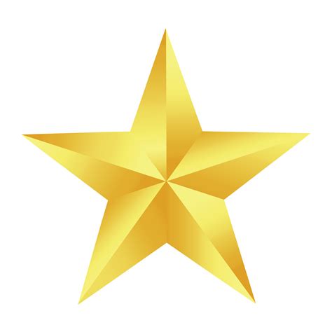 Transparent Gold Star 3d Gold Star Png Download Gold Star Clipart