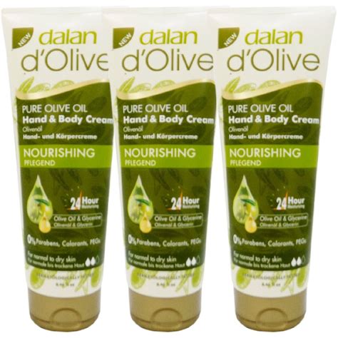 Dalan D Olive Pure Olive Oil Hand Body Cream 3x250 Ml Nourishing