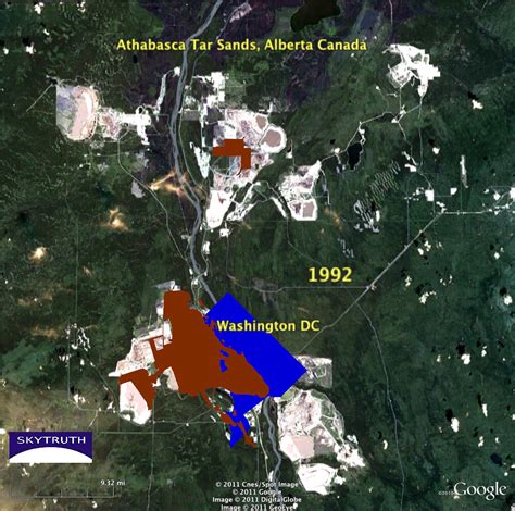 Tar Sands Mining Time Series 1992 Satellite Imagery Show Flickr