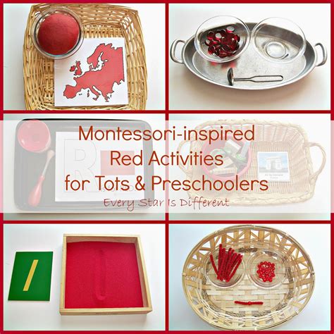 Montessori Inspired Red Activities For Tots And Preschoolers Every Star Is Different