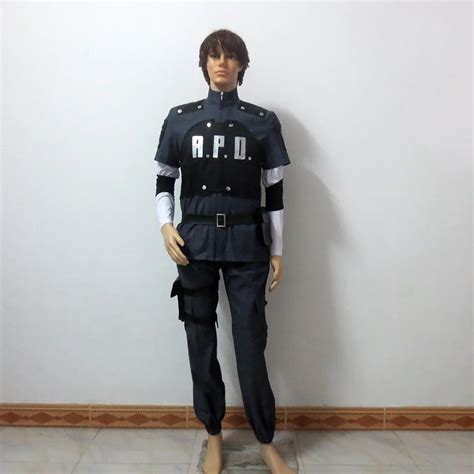 Leon Scott Kennedy Rpd Cosplay Uniform Christmas Party Halloween Outfit