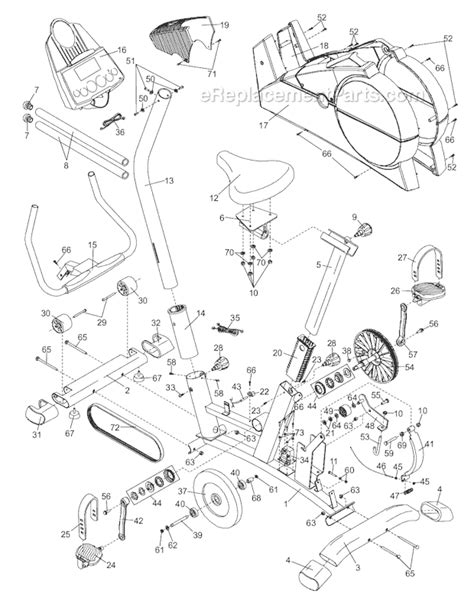 By model of exercise bike. ProForm 280170 Parts List and Diagram : eReplacementParts.com