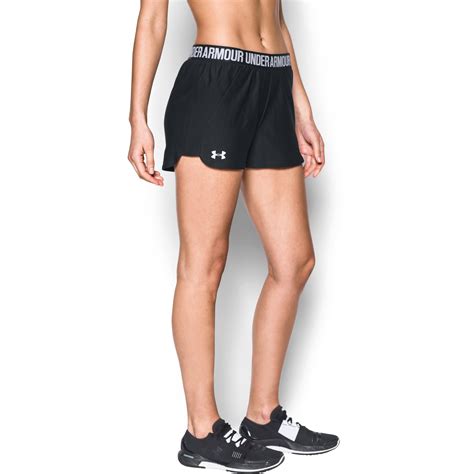 Under Armour Womens Ua Play Up 20 Shorts In Black Lyst