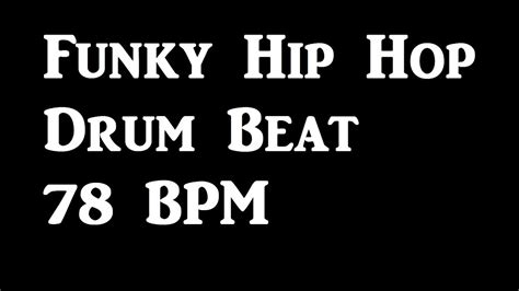 Funky Hip Hop Drum Beat 78 Bpm Drum Tracks For Bass Guitar Loop 145