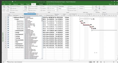 Microsoft Project Tutorial Introduction To Baselines Projectcubicle