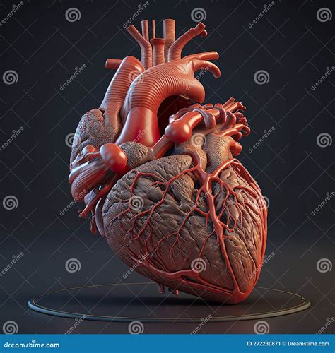 3 D Anatomia Dettagliata Di Biologia Umana Di Organi Cardiaci