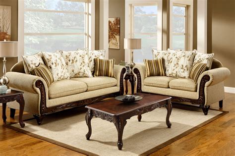 doncaster tan fabric living room set from furniture of america sm7435 sf coleman furniture