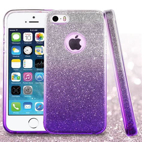 Iphone 5s Case Iphone Se Case By Insten Gradient Glitter Dual Layer
