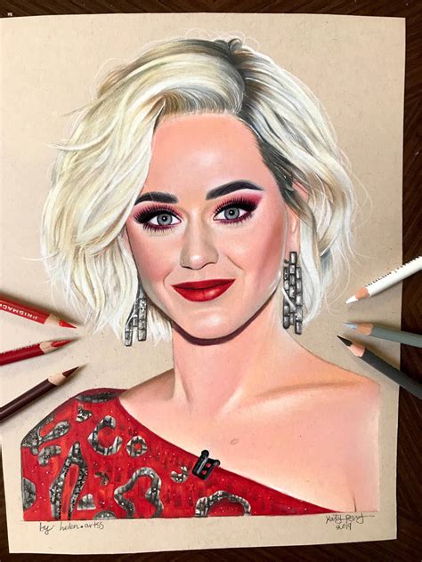 Katy Perry Drawing By Helenperryart On Deviantart