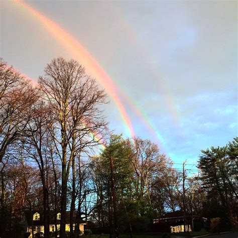 Extremely Rare Quadruple Rainbow Captured Over New York Quadruple