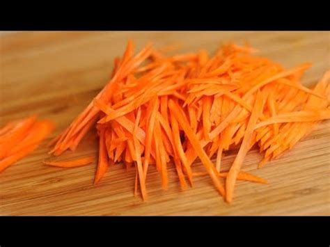 Here's a quick and easy way to julienne a carrot. how to cut carrot fast and easy ( Julienne cut) - YouTube