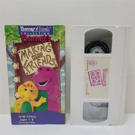 Barney Collection Making New Friends Vhs Video Tape Vtg Sing Along