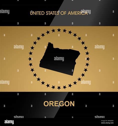 Oregon Map Vector Background Stock Vector Image And Art Alamy