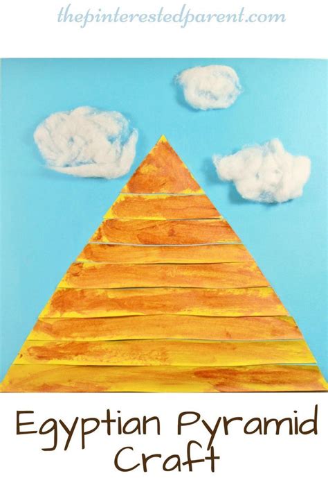 Egyptian Pyramid Craft For Kids Preschooler Arts Craft Activities