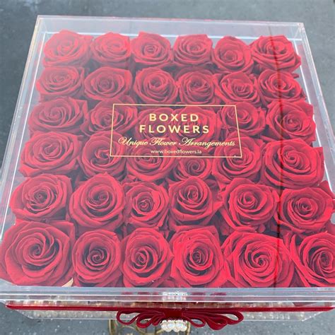 36 Preserved Rose Box In Glendale Ca Boxed Flowers And Sweets