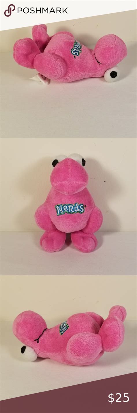 Nestle Nerds Candy Pink 6 Plush Logo Stuffed Animal Soft Toy