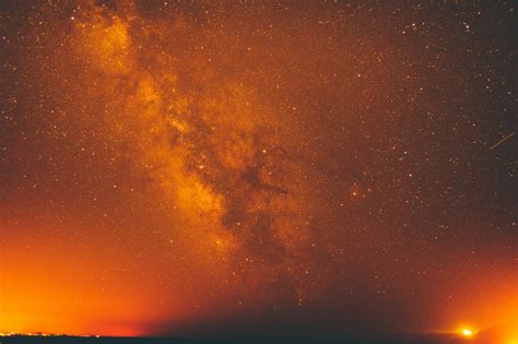 Gambar Pemandangan Langit Malam Suasana Ruang Galaksi Nebula