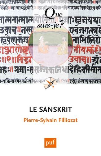 Le Sanskrit De Pierre Sylvain Filliozat Poche Livre Decitre