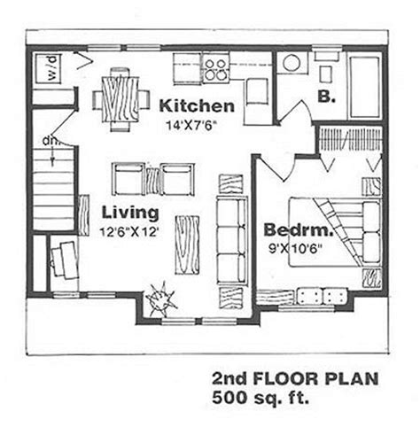 Apr 29, 2015 · this 400 sq. Farmhouse Style House Plan - 1 Beds 1 Baths 500 Sq/Ft Plan ...