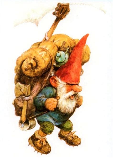 Rien Poortvliet 1932 1995 — Gnome Elf David 609x850 Art Gnomes