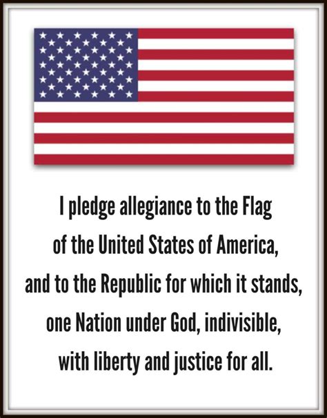 Pledge Of Allegiance Printable