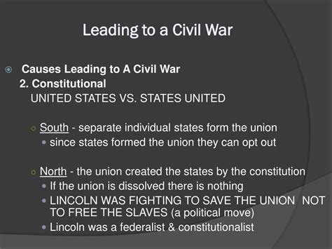 Ppt Causes Of The Us Civil War Powerpoint Presentation Free Download