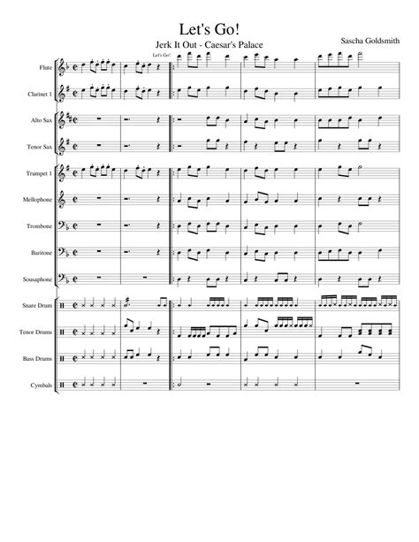 Lets Go Sheet Music For Trumpet In B Flat Trombone Flute
