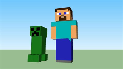 Minecraft Steve And Creeper 3d Warehouse