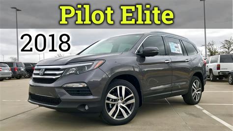 Inside And Out 2018 Honda Pilot Elite Review And Start Up Youtube